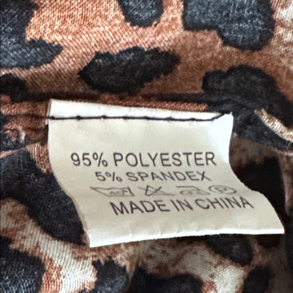 Leopard Print Kimono Cardigan Beach Coverup Vacation Resort Animal Flowy Boho OS - Picture 4 of 5